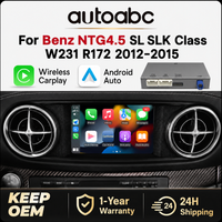 Dekoder bezprzewodowego CarPlay AUTOABC do Mercedes Benz SL Class W231 SLK R172 NTG4.5 2012 2013 2014 2015 z Android Auto, Mirror Link, AirPlay, BT, modułem nawigacji GPS