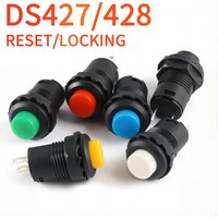 5/20PCS Self-Lock /Momentary Push Button Switches DS428 12mm OFF-ON Reset Switch