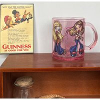 Anime Kawaii Street Beauty Girl Rock Princess Glass Cup Water Cup Coffee Cup Fashion Doll Bratz 500ml Drinking Bottles Gifts