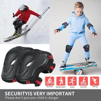 6PCS Kids/Youth/Adult Knee Pads Elbow Pads with Wrist Guards Protective Gear Set 6 Pack for Roller Skating Cycling Riding Sports