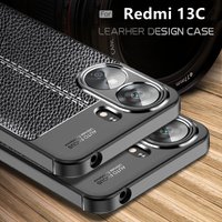 For Xiaomi Redmi 13C Case Cover Redmi 13C Cover Capas New Bumper Back Shockproof TPU Soft Leather Fundas Redmi 13C 12C 10C 12 10