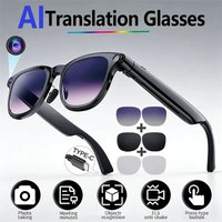 A2 Smart Glasses 8MP HD Camera Photo Video Shooting 1200P Anti Shake Pro Imaging Bluetooth Calling AI Voice Intelligent Glasses