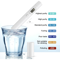 TDS Digital Water Tester Water Test Pen Water Quality Analysis Meter Water Purity Check 0-9999 ppm Measurement Hardness Tester