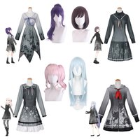 Yoisaki Kanade Cosplay Gra 25-ji Nightcord Music Association Asahina Mafuyu Strój Cosplay Peruka Uniformy Sceniczne dla Kobiet