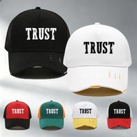 Men's Trust Printed Tear Design Baseball Cap-Trendy Design, Breathable Mesh, Suitable For Outdoor Sports, Casual Cap,Sports Cap