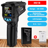 -50 to 800 Degree Digital Infrared Thermometer Laser Temperature Meter Non-contact Pyrometer Hygrometer IR Thermometer