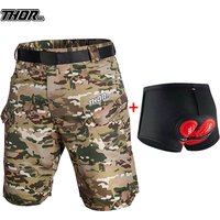THORSOL Cycling Mountain Bike Shorts Man's Bicycle Short Pants Quick Dry Motocross Trouser Road MTB Clothing Pantalon Vtt Homme