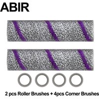 Replacement Spare Parts for ABIR WD10 Window Cleaning Robot , Including 2Pcs Roller Brushes, 4Pcs Corner Brushes