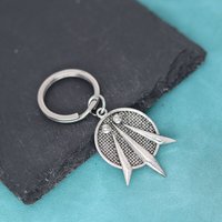The Awen Three Rays Of Light Pendant Keychain For Men Women Celtic Symbol Of the Druids Awen Talisman Key Chains Viking Jewelry