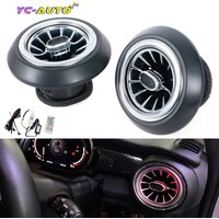 For BMW MINI JCW F56 Front Dashboard Air Condition Vent Outlet Turbo Interior Trim LED Ambient Lighting Car Accessories 2pcs