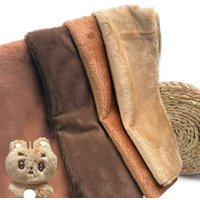 5mm long plush fabric without elasticity 45x50cm 150x50cm used for making dolls, pillows, fabric brown series
