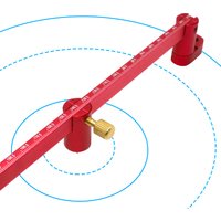 300mm Adjustable Drawing Circle Ruler,Aluminum Compass Scribe Center Finder,Woodworking Fixed-Point Circle Line Marking Gauge
