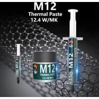 New High Performance Thermal Grease M12 Thermal Paste Plaster Pasta Termica 12.4W/mK 1/4/8/15/30g For CPU/PS5/LED/Desktop PC