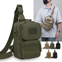 Männer Angeln Tasche Taktische Brust Taschen Radfahren Schulter Sling Taschen Umhängetasche Handtasche Langlebig Reisen Camping Wandern Fanny Pack