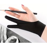 Waterproof Art Drawing Gloves Anti-Sweat Oil Painting Sketching Dirt Resistant Two-Fingered Artistic Gloves for Painting- Labubo