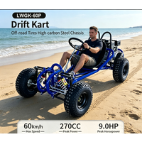 270 Karting Off-Road Go Kart, Gas Powered Beach Buggy for Mountain Terrain & Outdoor Recreational Racing