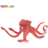 Toymany Simulation Octopus Ocean Animal Model Toy Mini Figures Dolls Action Figurines Toys Children Gift Cake Decoration