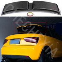 For 2010-2014 Audi A1 double-layer sport R18 style fiberglass material rear spoiler rear roof spoiler fender glossy black