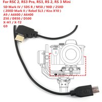 USBC to Micro-USB Camera Control Cable for DJI RS5 RSC2 RS4 RS3Pro RS3 & Nikon Z50 D850 D500 Fuji XH1 XT2 G9 Camera TYPECtoMICRO