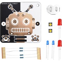 1 Pcs Diy Robot Electronics Kit For Assembly To Beginners Learn To Weld Fun Light Tube LED Module Diy Kit Creative Birthday Gift