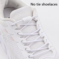 No Tie Shoelaces Round Elastic Shoe Laces Sneakers Shoelace Without Ties Metal Capsules Lock Shoes Accessories for Kids Adult