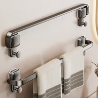 Suction Cup Folding Towel Rack Wall Mounted No Drill Bathroom Kitchen Apartment Shower Bath Room Towel Hanging Holder Towel Bar