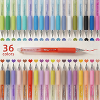 6/24/36 Colors Erasable Gel Pens 0.7mm Colorful Thermal Friction Pens for School Office Writing Note Taking Supplies