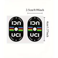 AliExpress NONE 2PCS UCI Certified Bike Valve Stickers Scratch Resistant High Quality PVC for Road Mountain Bikes