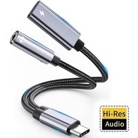 2 In 1 Type C Adapter To 3.5mm Jack Wired Headphone Audio Converter PD 60W Fast Charging Cable For Xiaomi Redmi Realme Oppo Vivo
