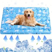 Cute Floor Mat Cool Pet Cooling Mat Self Added Water Dog Cold Bed Mat Portable Durable Pet Ice Cushion For Small Large Dogs