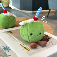 1pc Mini Fruit Plush Keychain Colorful Soft Doll Cute Pendant Party Giveaway Bag Decoration Accessory