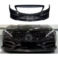 Suitable for Mercedes Benz W205 C200 C260 C300 C43 C63 C63S AMG Coupe Sedan 2015-2021 Half Carbon Fiber Front Bumper BodyKit