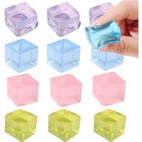 Squishy Ice Cube Fidget Stress Relief Squeeze Toy Adults Kids Birthday Party Favors Classroom Prizes Antiestrés Juguetes