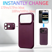 Coque pour iPhone 14 15 16 Pro Max, transformation instantanée en iPhone 17 18 Pro/Pro Max avec protection d'appareil photo