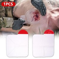 Chest Seal Patch Square Medical Chest Seal Vented Dressing Bandage First Aid Kit Rescue Chest Seal Outdoor Emergency MedicalTool