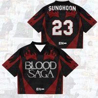 Summer Men's Women's SUNGHOON 3D Print Graphic Short Sleeve Casual Enhypen Blood Saga World Tour T-Shirt Fans Gifts