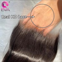 Eva Hair Real HD Lace 5x5 6x6 7x5 9x6 HD Closure Human Hair Invisible Melt Skins 13x4 13x6 HD Lace Frontal Only Pre Plucked Lace image 3