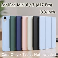 For iPad Mini 6 7 (A17 Pro) 8.3'' 2024 2021 6th 7th Gen A2568 A2569 A2993 A2995 A2996 Tri-fold Case Magnetic Flip Smart Cover