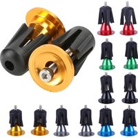 1 Pair Bicycle Handle Bar Cap End Plugs Aluminum Handlebar Stopper 6 Colors Handlebar Cap Plugs Bicycle Accessories