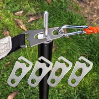 2/4/6Pcs Awning Strut Non-slip Stainless steel Fastener Buckle Outdoor Wind Rope Buckle Adjustment Rope Accessories