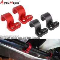 Motorcycle Front Rear Brake Hose Guide Spare Part For HONDA XR 250 650 L 400 600 R Moto Oil Line Holder Cable Clamp Accessories