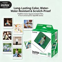 (10-100 sheets) Fujifilm Instax Square Film White Edge Photo Paper For Fuji SQ10 SQ6 SQ1 SQ20 Instant Films Camera SP-3Printer