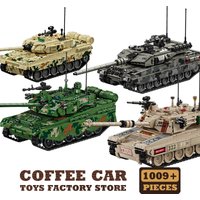 Military Classic Tank Building Blocks Sets DIY Army Armored Car Model Panzer Vehicle MOC Bricks Toys Adult Gifts Home Decoration