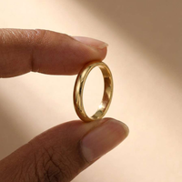 925 Sterling Silve Gold Colour Exquisite Ring For Women Classic Simple Couple's Wedding Ring Engagement Party Gift Hot Sale
