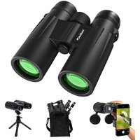 Usogood 12x42 Profesjonalny Teleskop HD Mocny Dalekosiężny z wielowarstwowym powłokowym pryzmatem BAK4 + soczewką FMC, lornetka z adapterem do telefonu do fotografowania, obserwacji ptaków, polowań,
