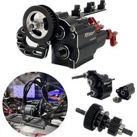Metal Two-speed Three-speed Broken Wave Box for 1/10 RC Crawler SCX10 90046 Capra