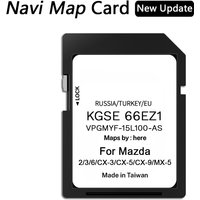 For Mazda 2/3/6/CX3/CX5/CX9/MX5 Europe UK Navigation SD Card Car Sat Navi Card Upgrade GPS Map Data KGSE66EZ1 SKYACTIV CONNECT 7