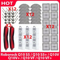 Pour Roborock Q10 S5 / Q10 S5 + / Q10V / Q10V + / Q10 VF / Q10 VF + pièces brosse principale filtre Hepa sac à poussière accessoires d'aspirateur