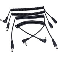 DC 5.5mm x 2.1mm Male to Female Plug Power Coiled Cable,DC 5.5 x 2.1 mm Extension Spring Cord for LED Strip, CCTV
