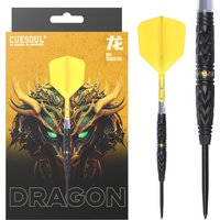 CUESOUL Chinese Zodiac ‘DRAGON’21/23g Steel Tip 90% Tungsten Dart Set withTitanium Coated and Integrated ROST T19 Flight
